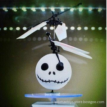 Mini Promotional RC Flying UFO Toy with Infrared Remote Induction Skeleton
